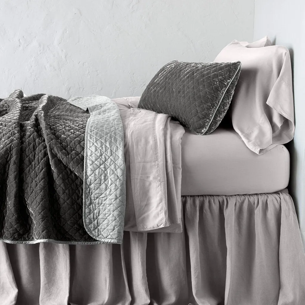 Silk Velvet Quilted Throw Blanket