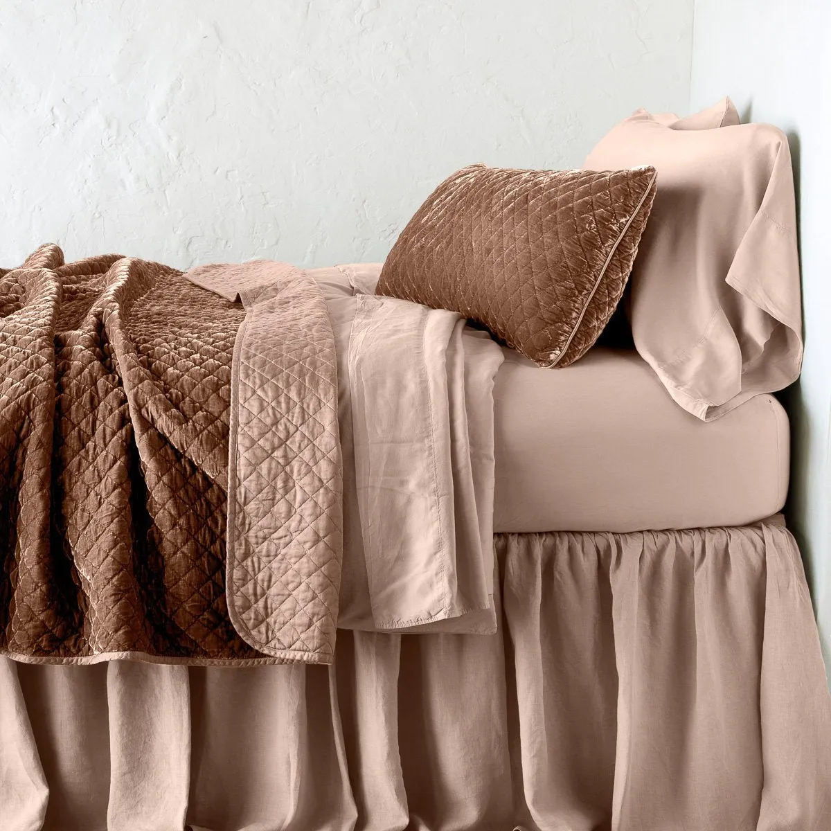 Silk Velvet Quilted Throw Blanket