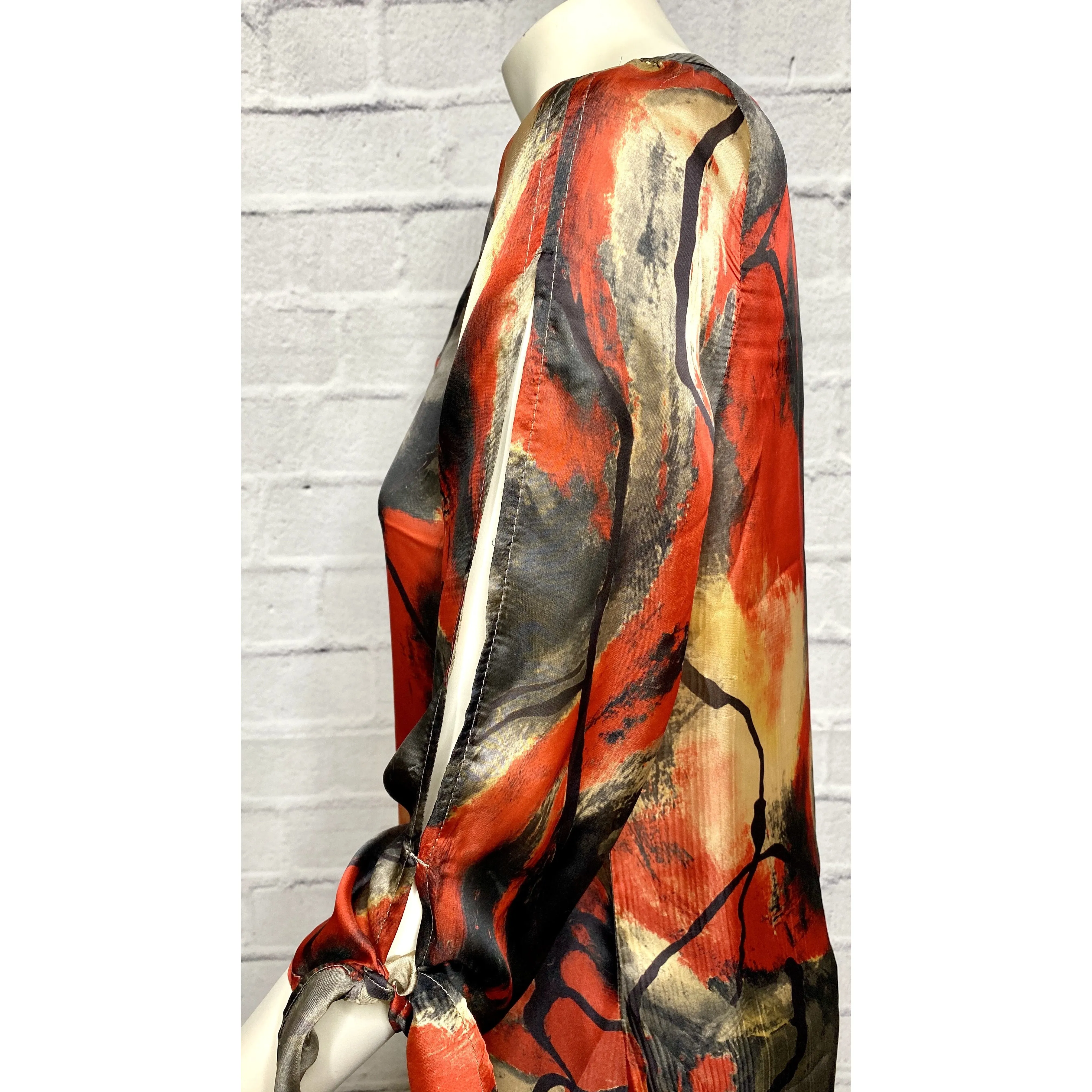 Silky Abstract Blouse