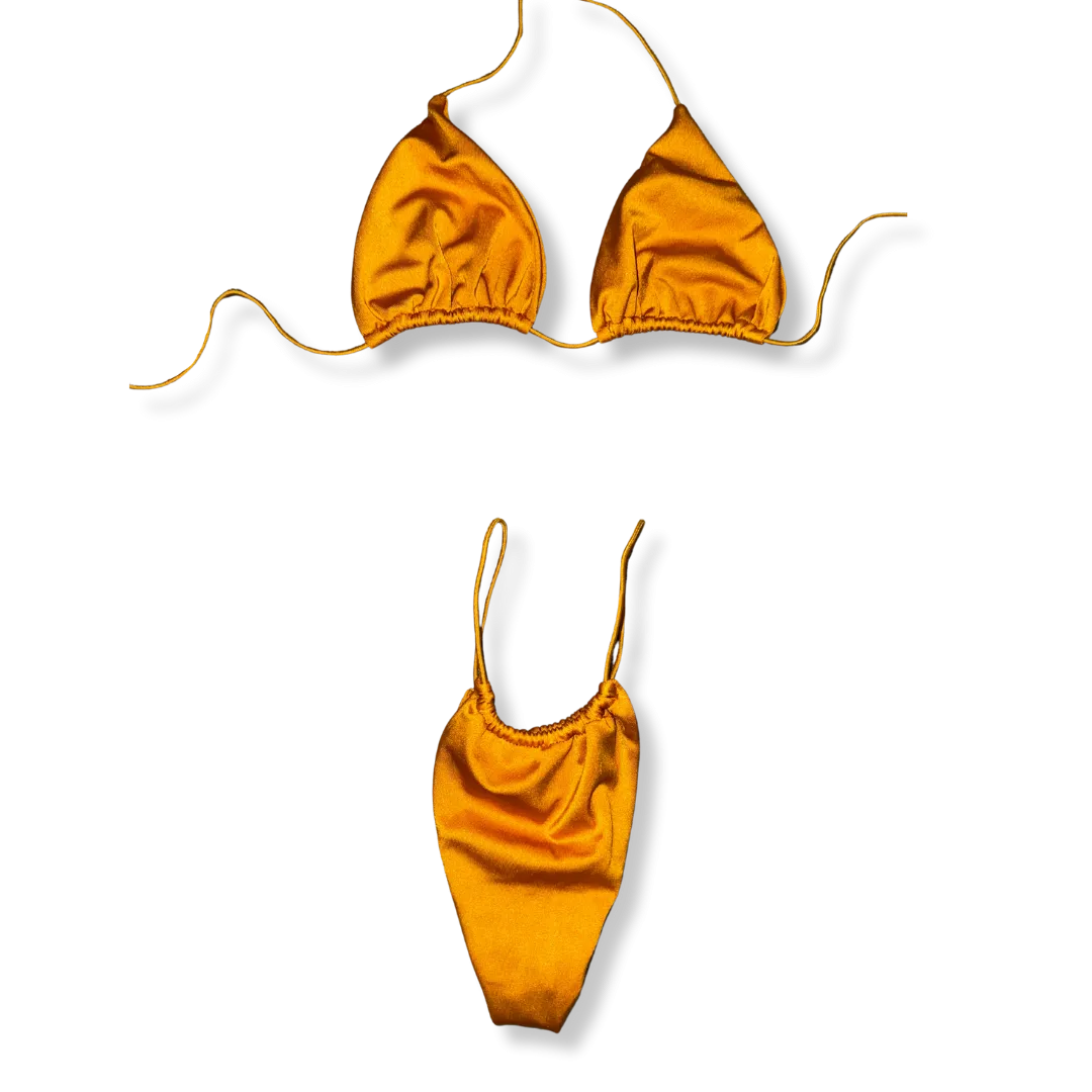 Silky Autumn String Bikini