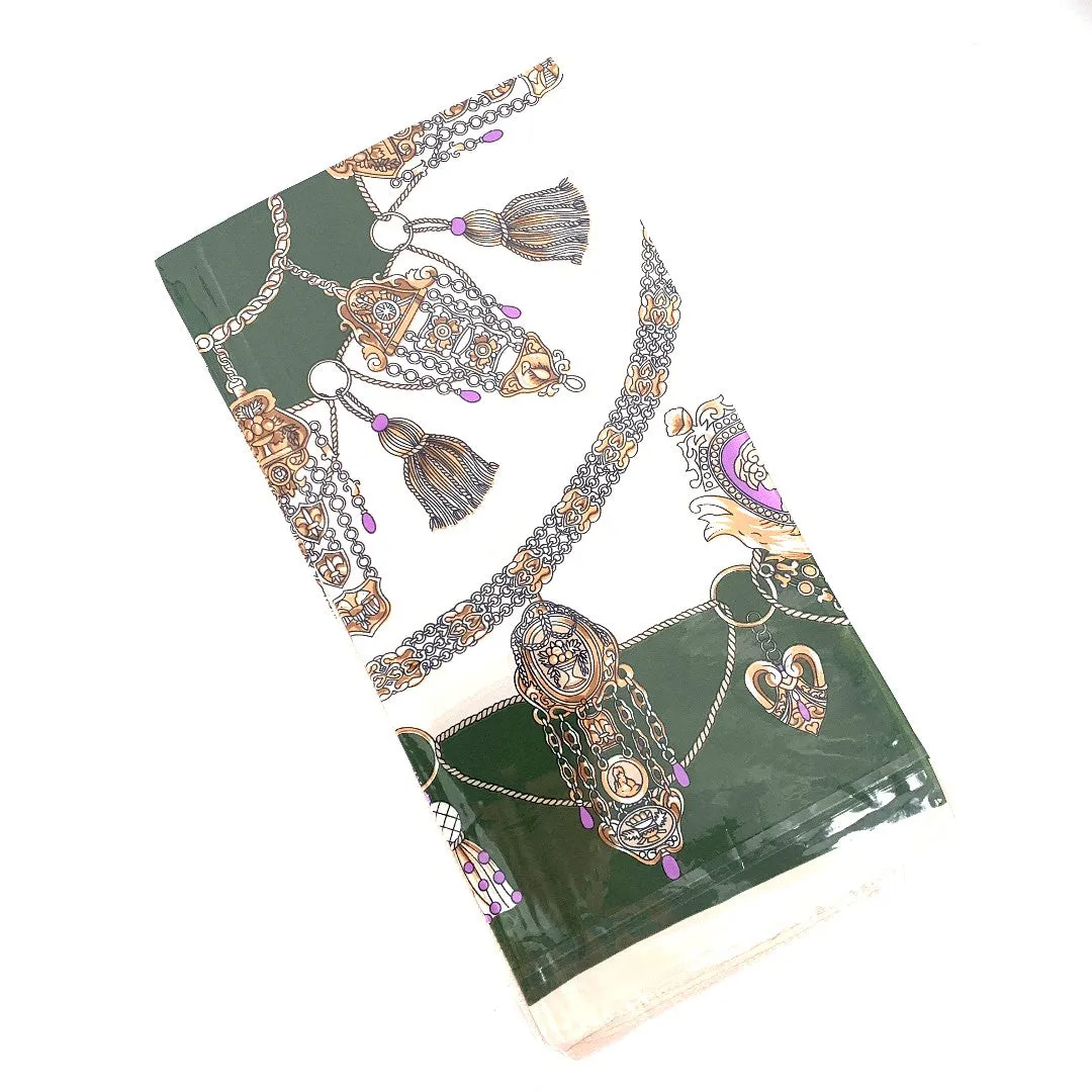 Silky Hair Scarf/Square Neck Scarf/Bag Scarf/Bohemian Head Scarf/Turban Scarf/Head Wrap/Bandanna (24inch × 24inch)  (22)