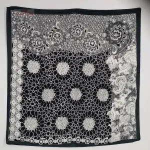 Silky Hair Scarf/Square Neck Scarf/Bag Scarf/Bohemian Head Scarf/Turban Scarf/Head Wrap/Bandanna (24inch × 24inch)  (22)