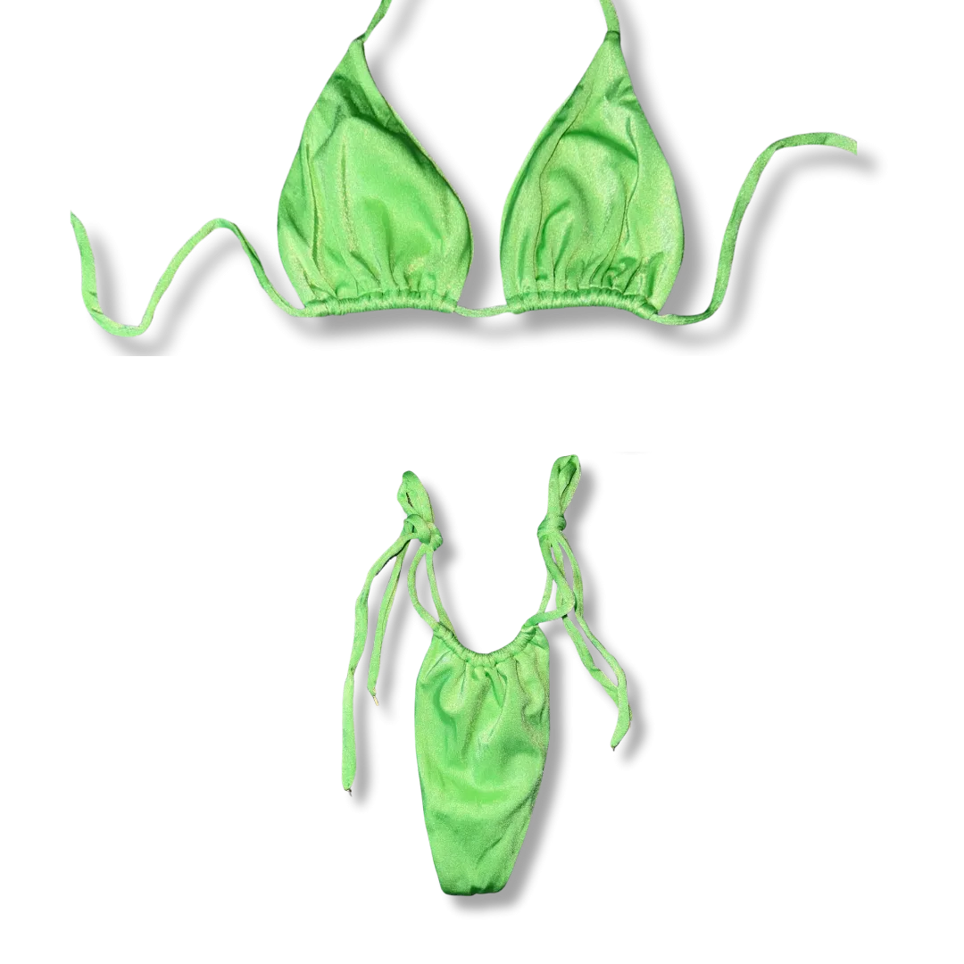 Silky Neon Tie Bikini
