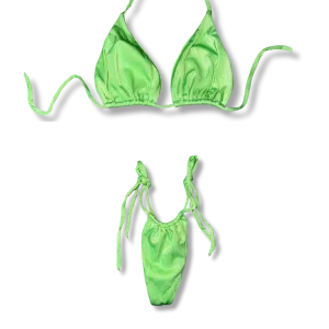 Silky Neon Tie Bikini