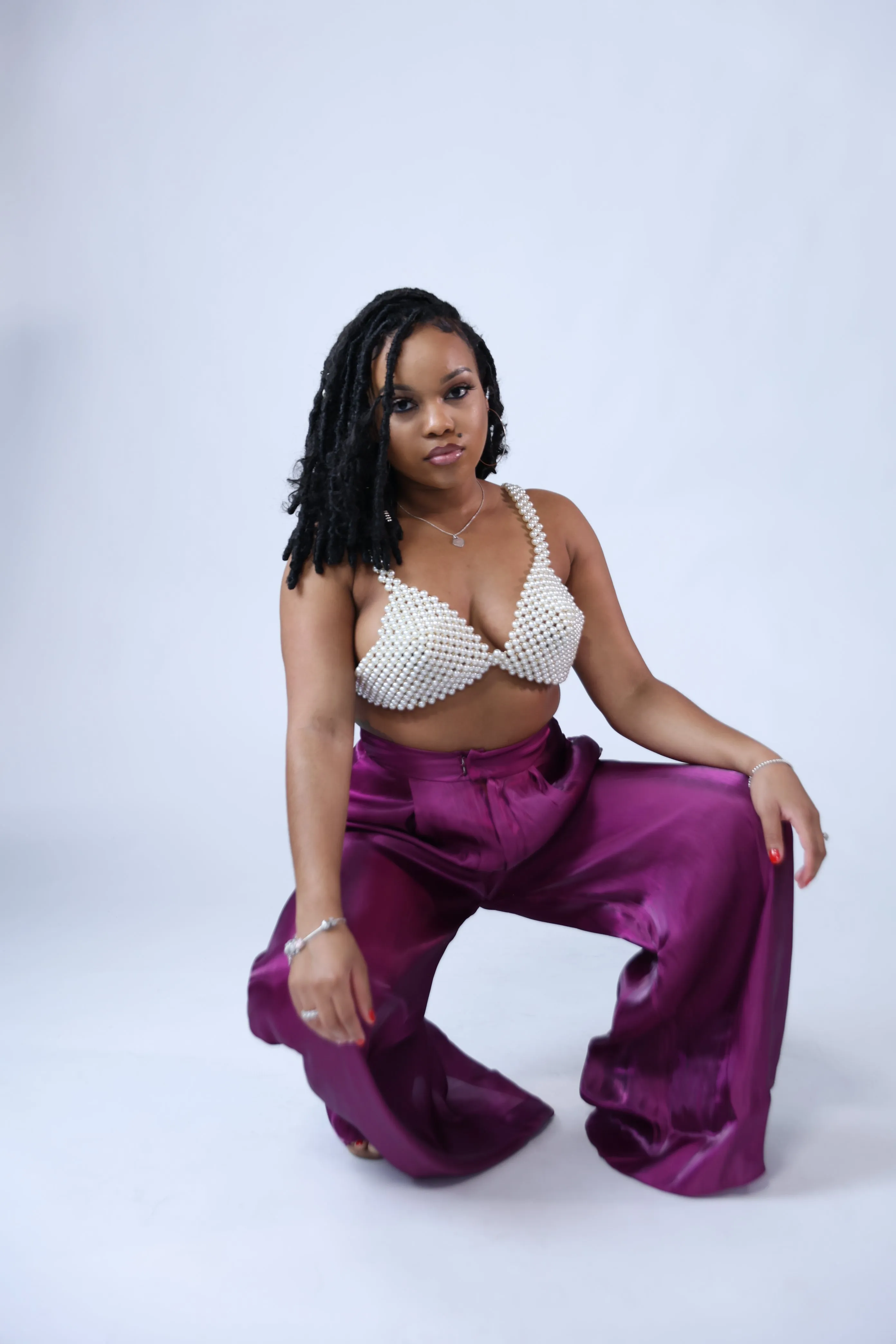 Silky Purple Pants