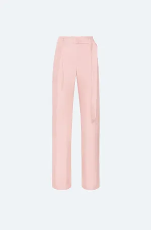 Silky Twill Belted Pant