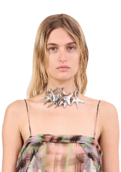 SILVER FULL STARRY CHOKER