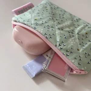 Small Flat Pouch - Mint Field