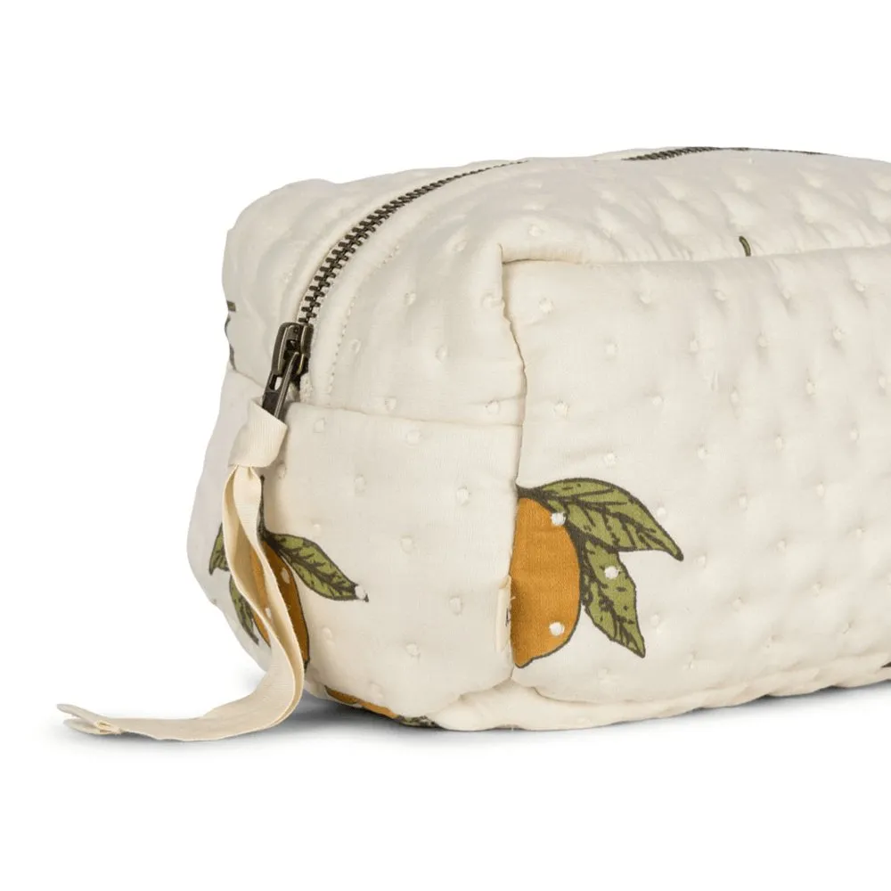 Small Quilted Toiletry Bag - Kleine gesteppte Wickeltasche / Kulturbeutel