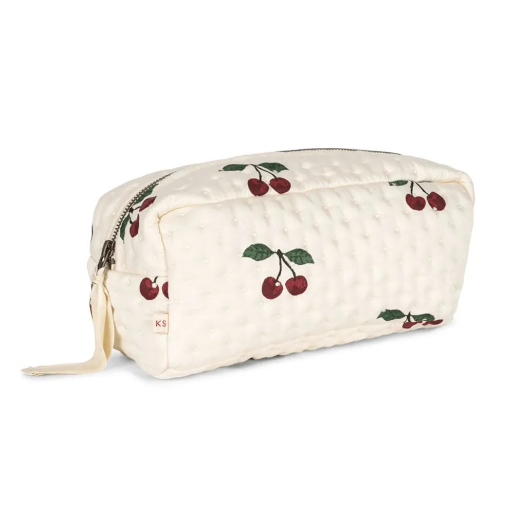 Small Quilted Toiletry Bag - Kleine gesteppte Wickeltasche / Kulturbeutel