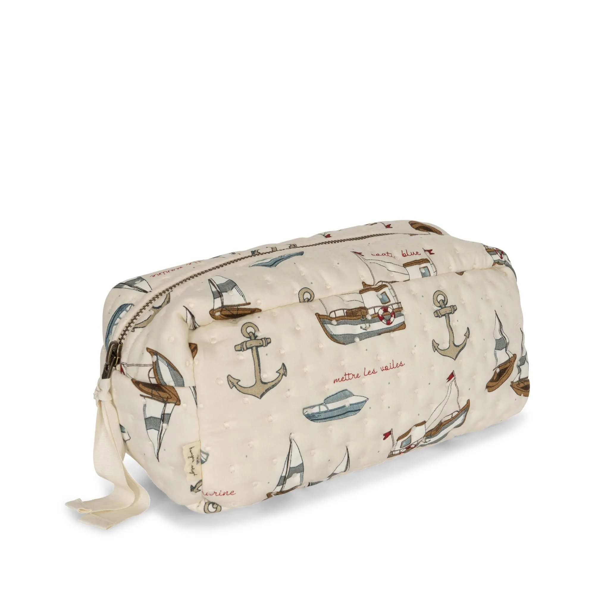 Small Quilted Toiletry Bag - Kleine gesteppte Wickeltasche / Kulturbeutel