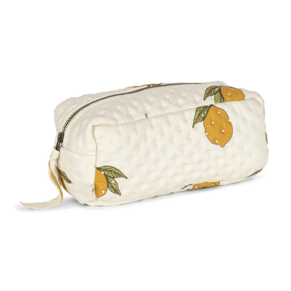 Small Quilted Toiletry Bag - Kleine gesteppte Wickeltasche / Kulturbeutel