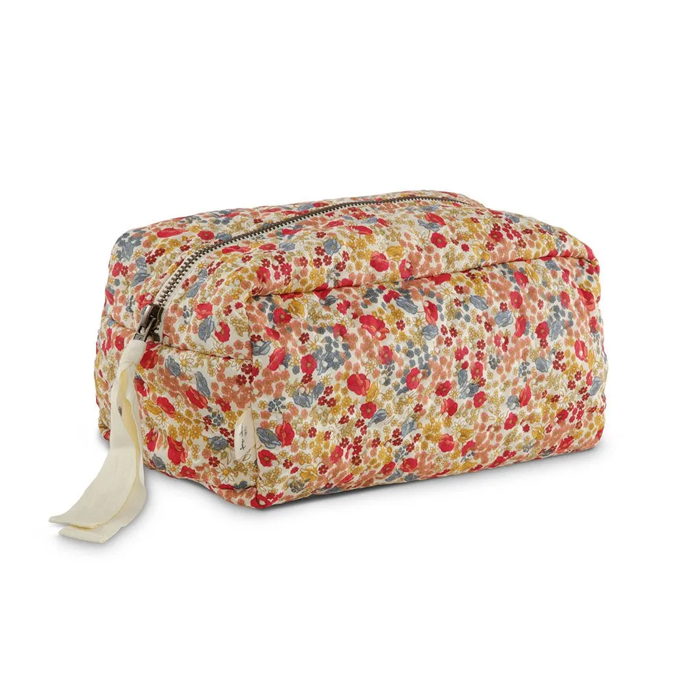 Small Quilted Toiletry Bag - Kleine gesteppte Wickeltasche / Kulturbeutel