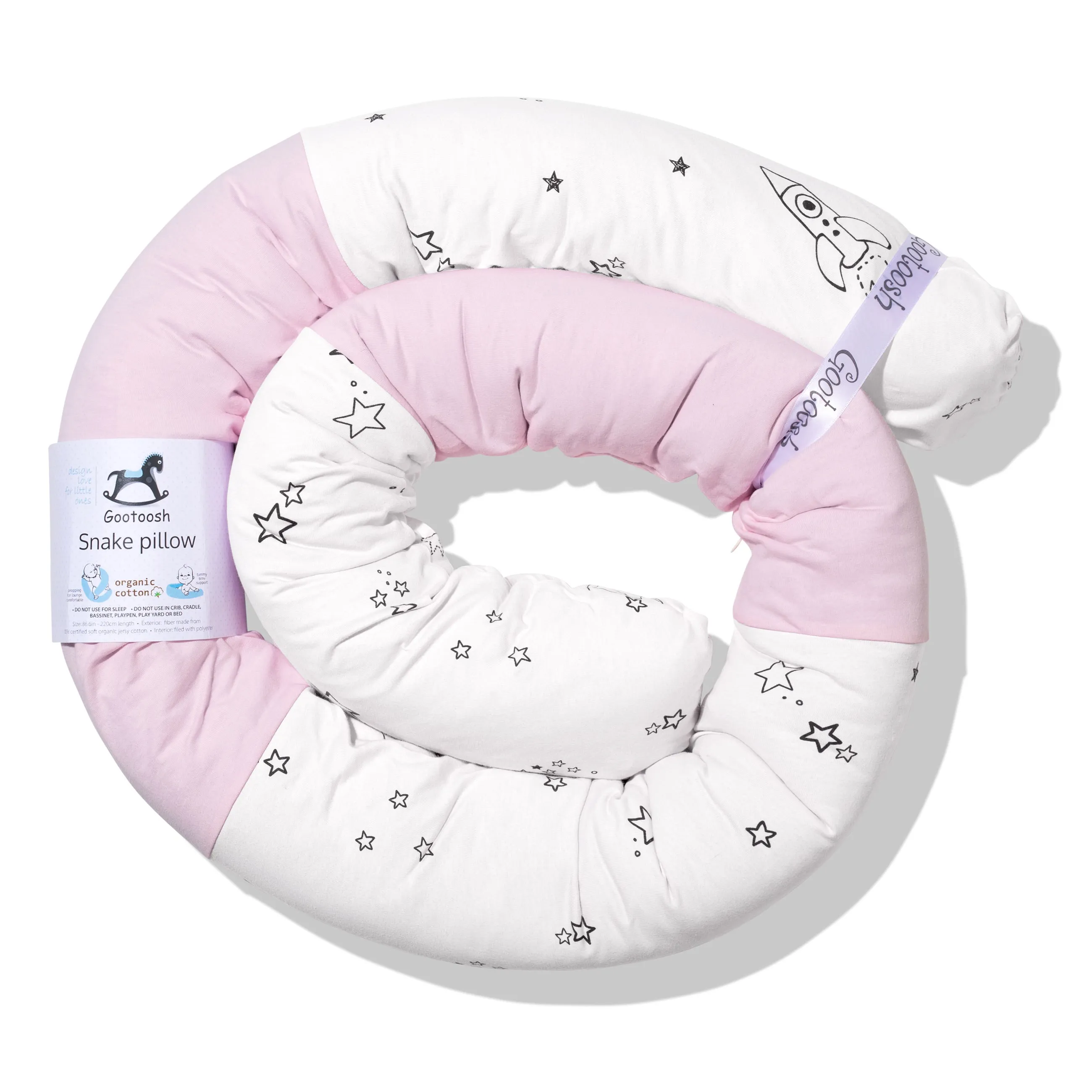 Snake Pillow- modern bumper