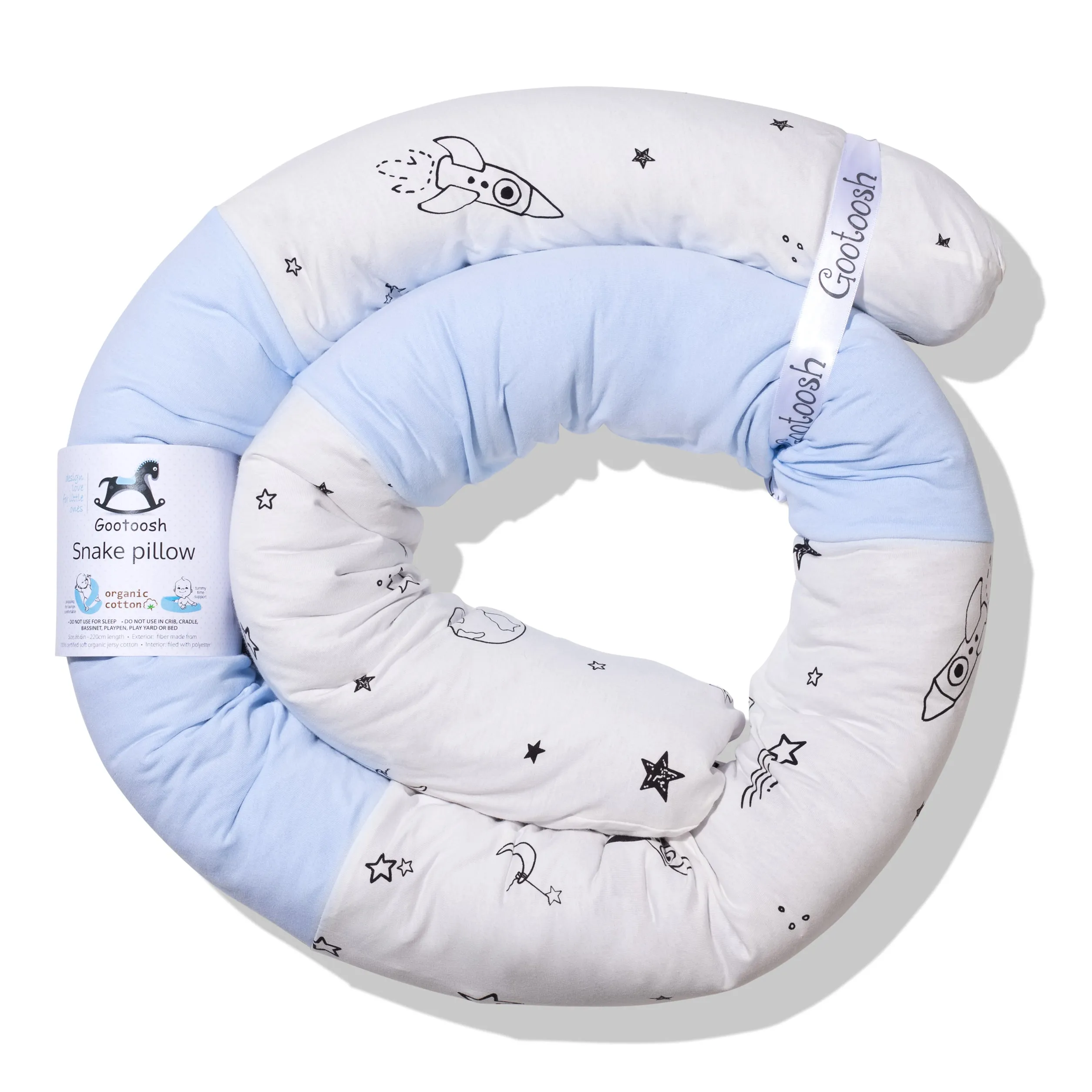 Snake Pillow- modern bumper
