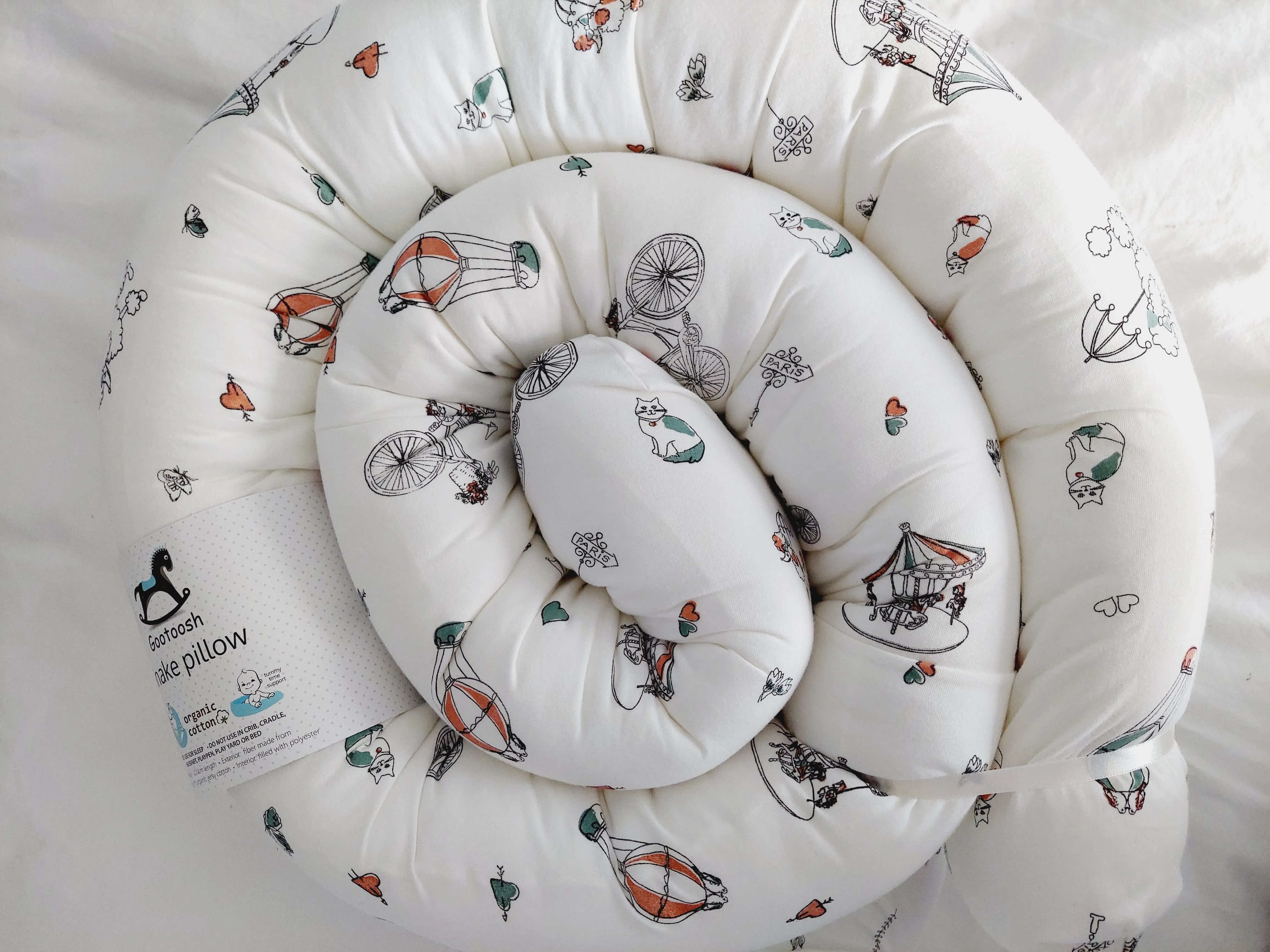 Snake Pillow- modern bumper
