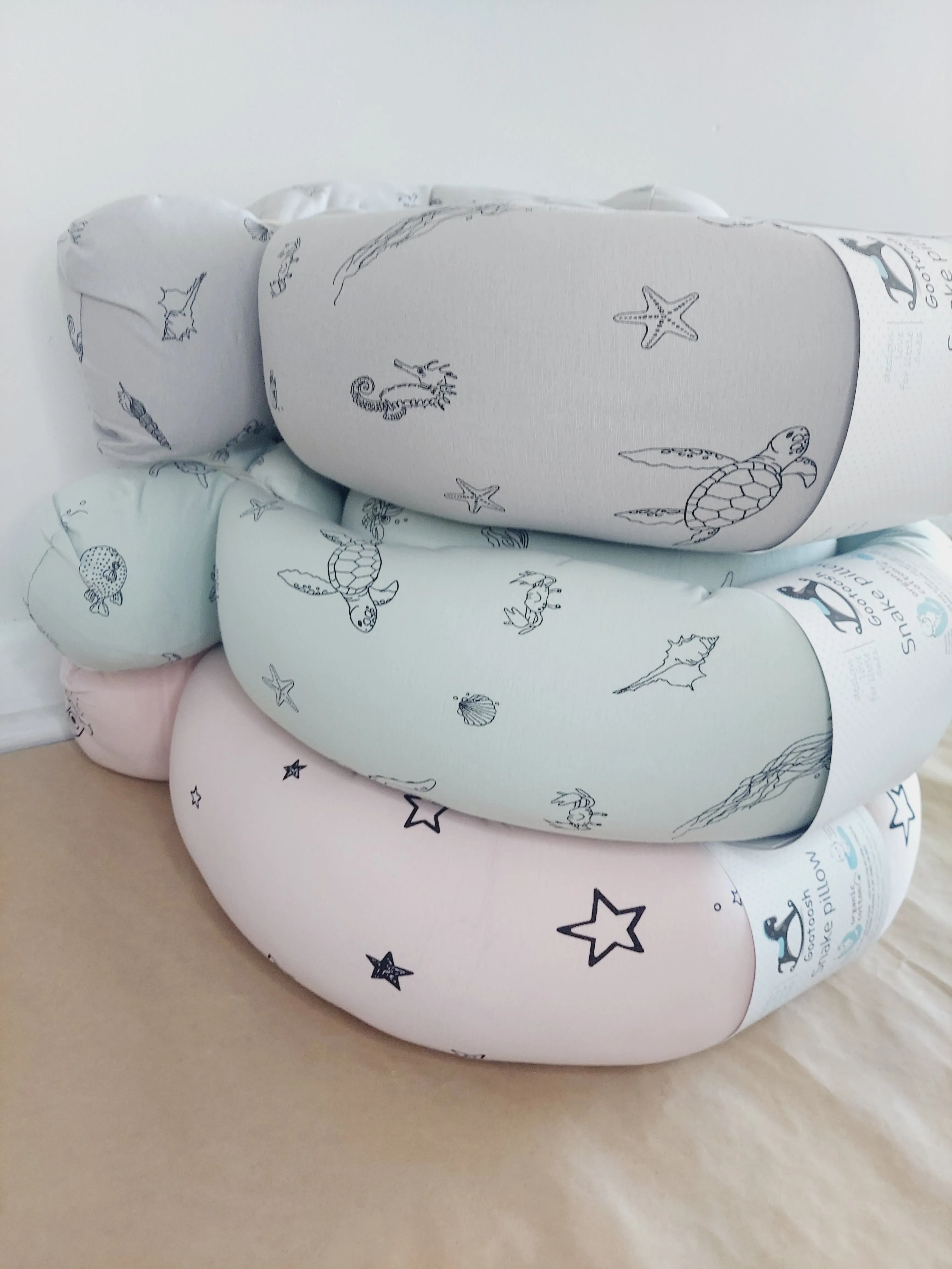 Snake Pillow- modern bumper