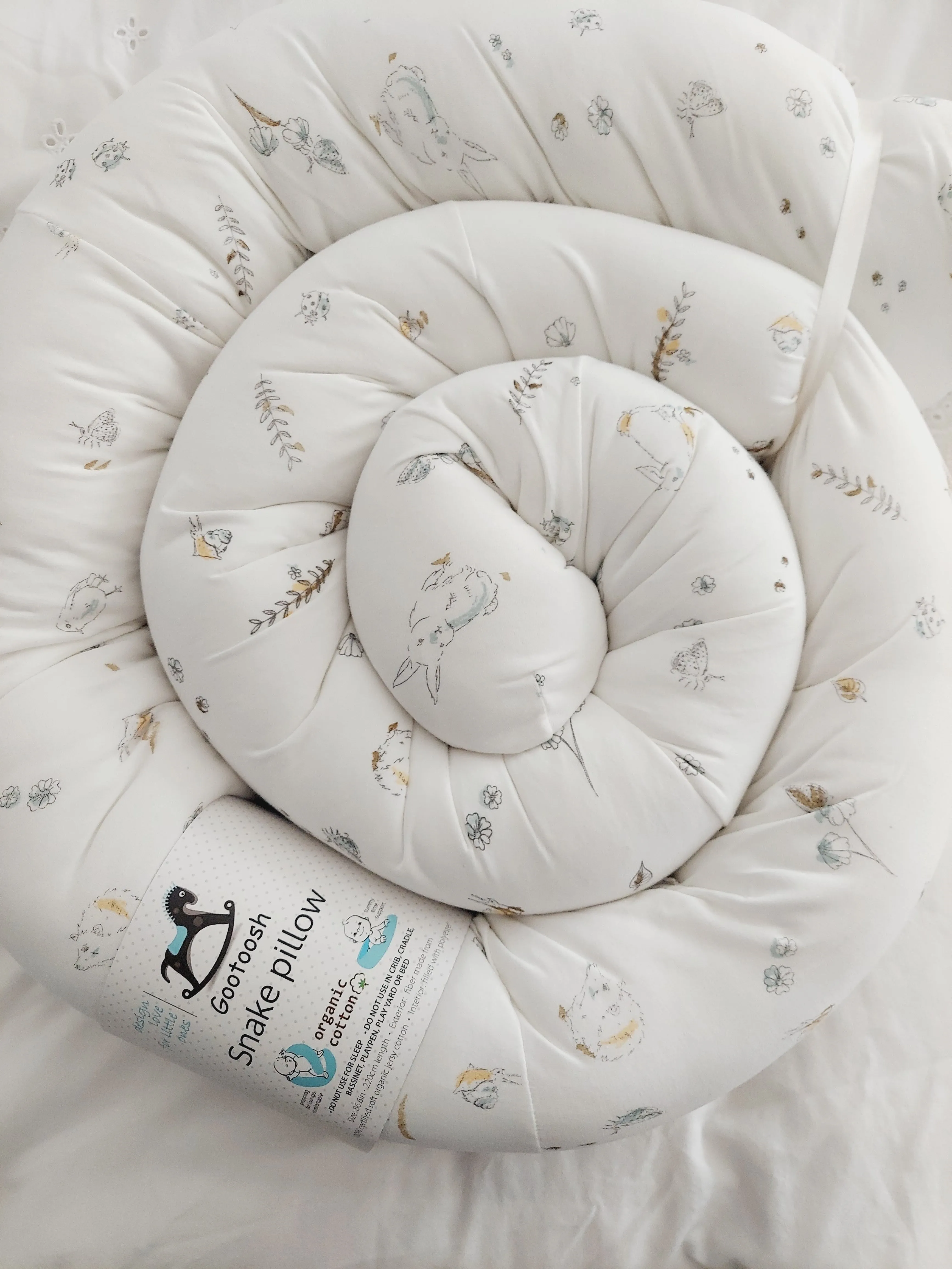 Snake Pillow- modern bumper