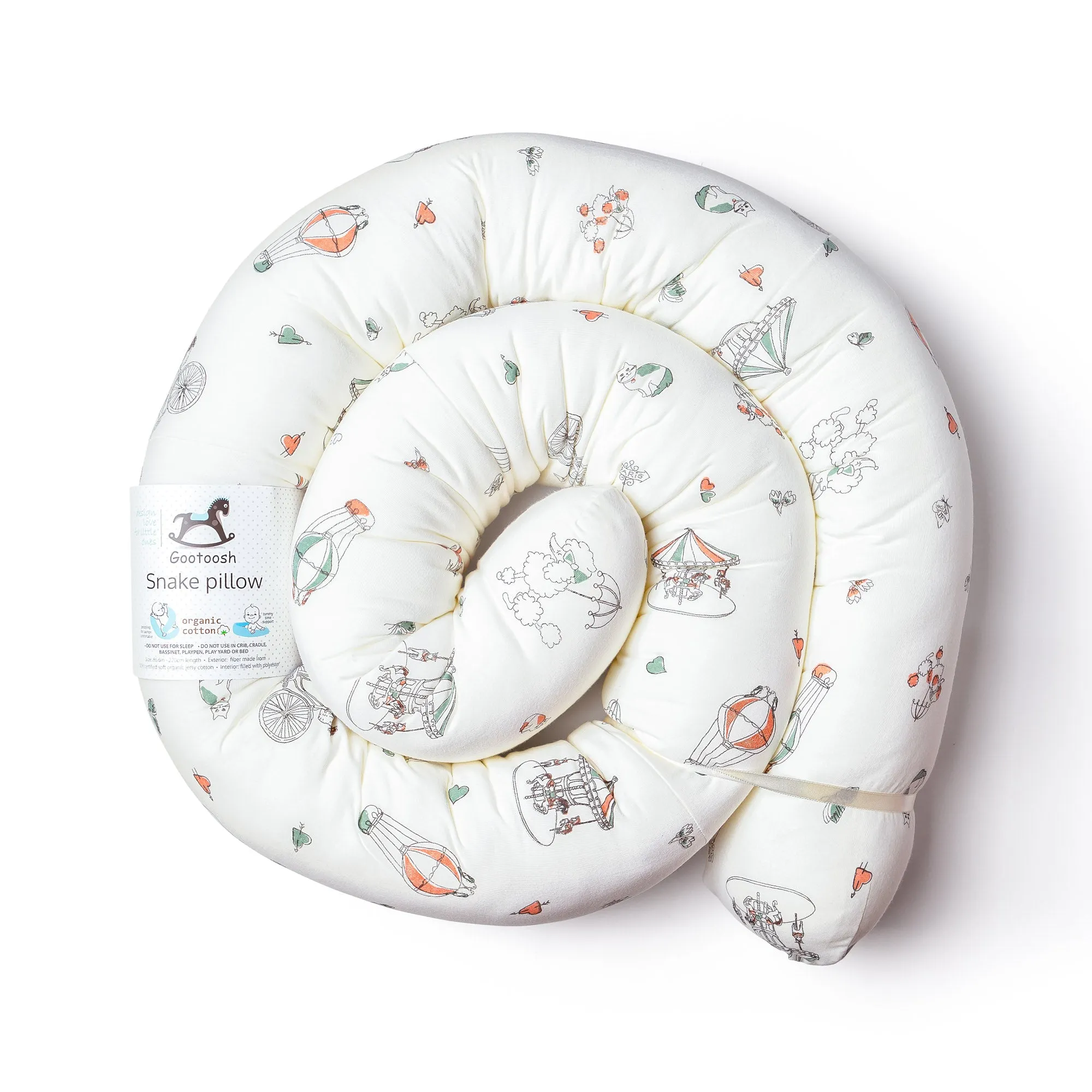 Snake Pillow- modern bumper