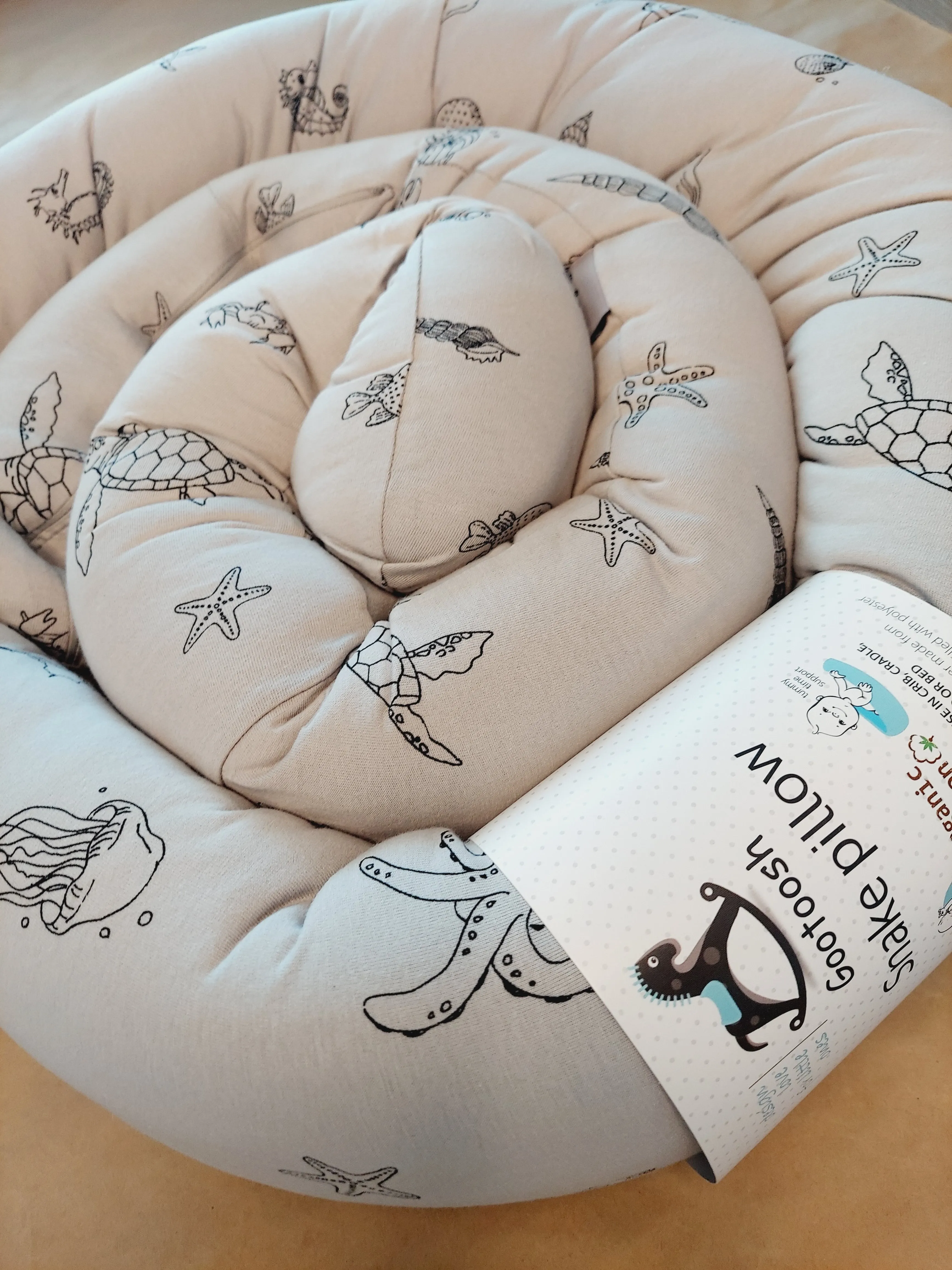 Snake Pillow- modern bumper