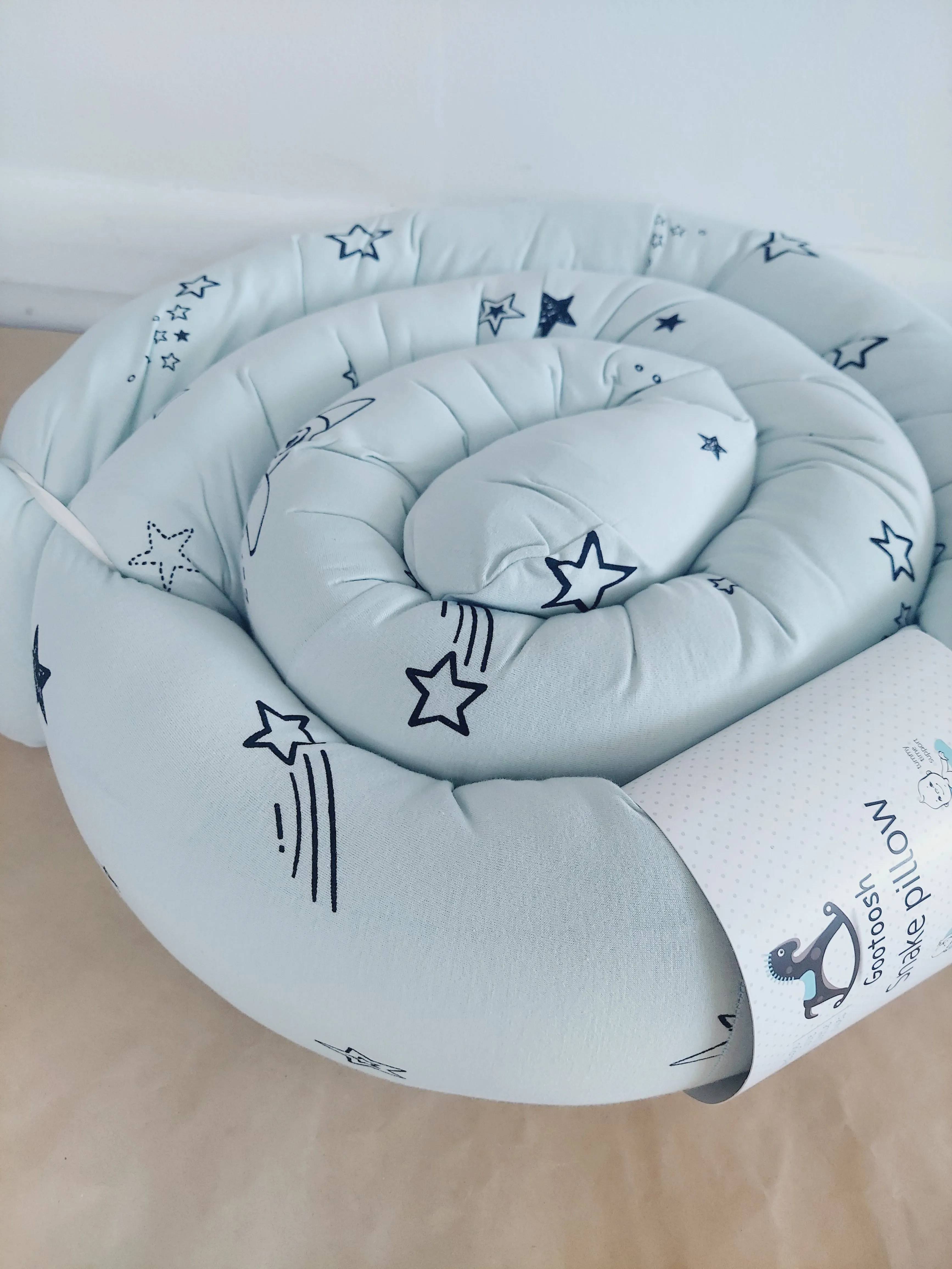 Snake Pillow- modern bumper