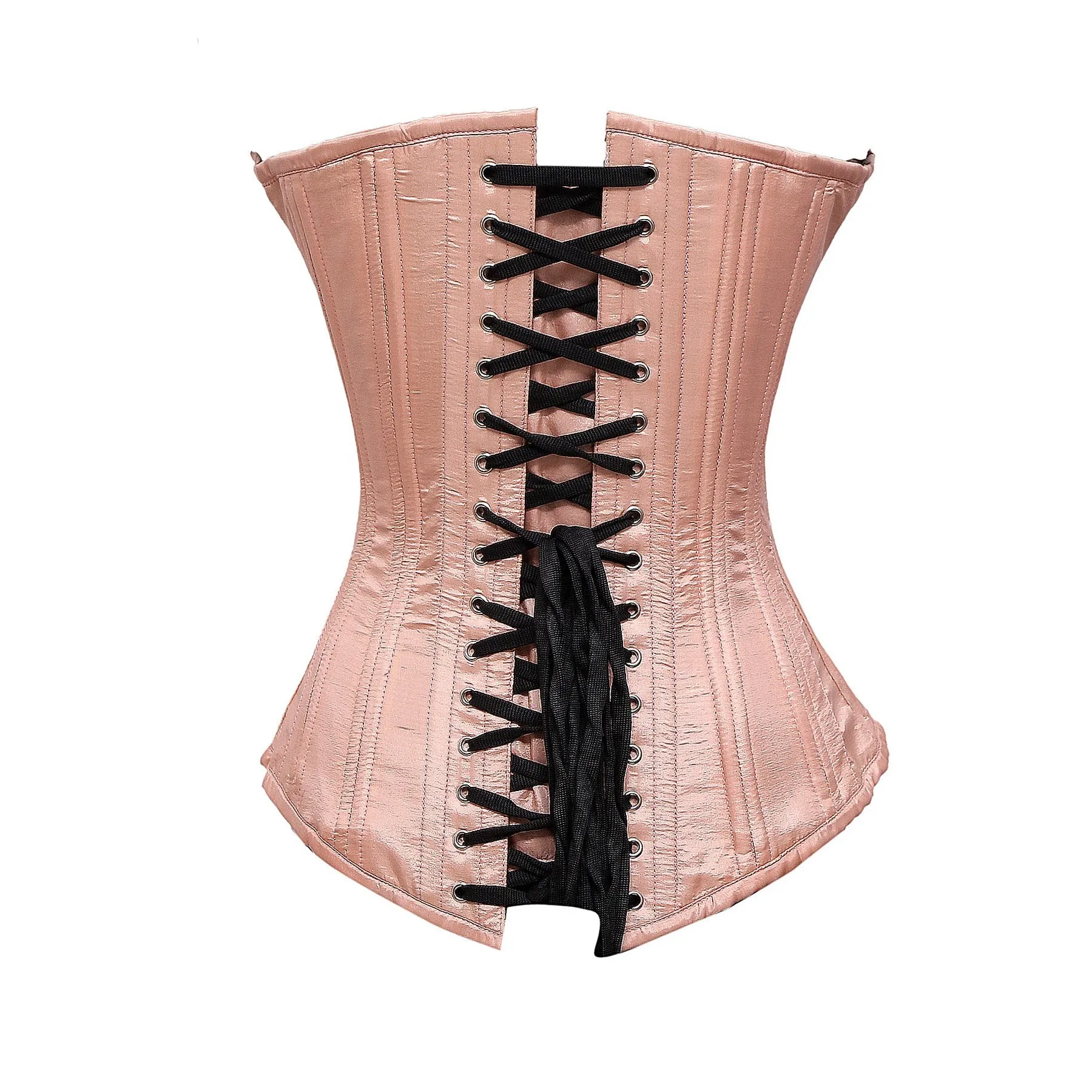 Snow Taffeta Waist Training Longline Corset