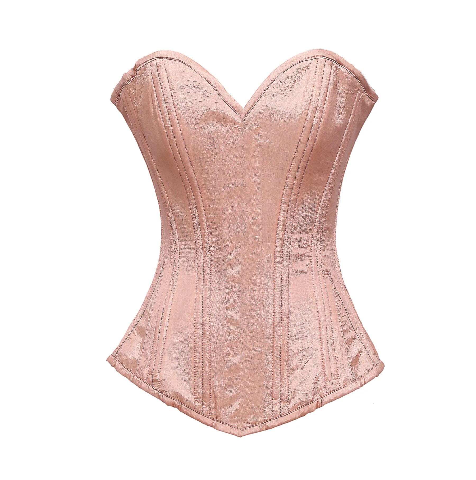 Snow Taffeta Waist Training Longline Corset