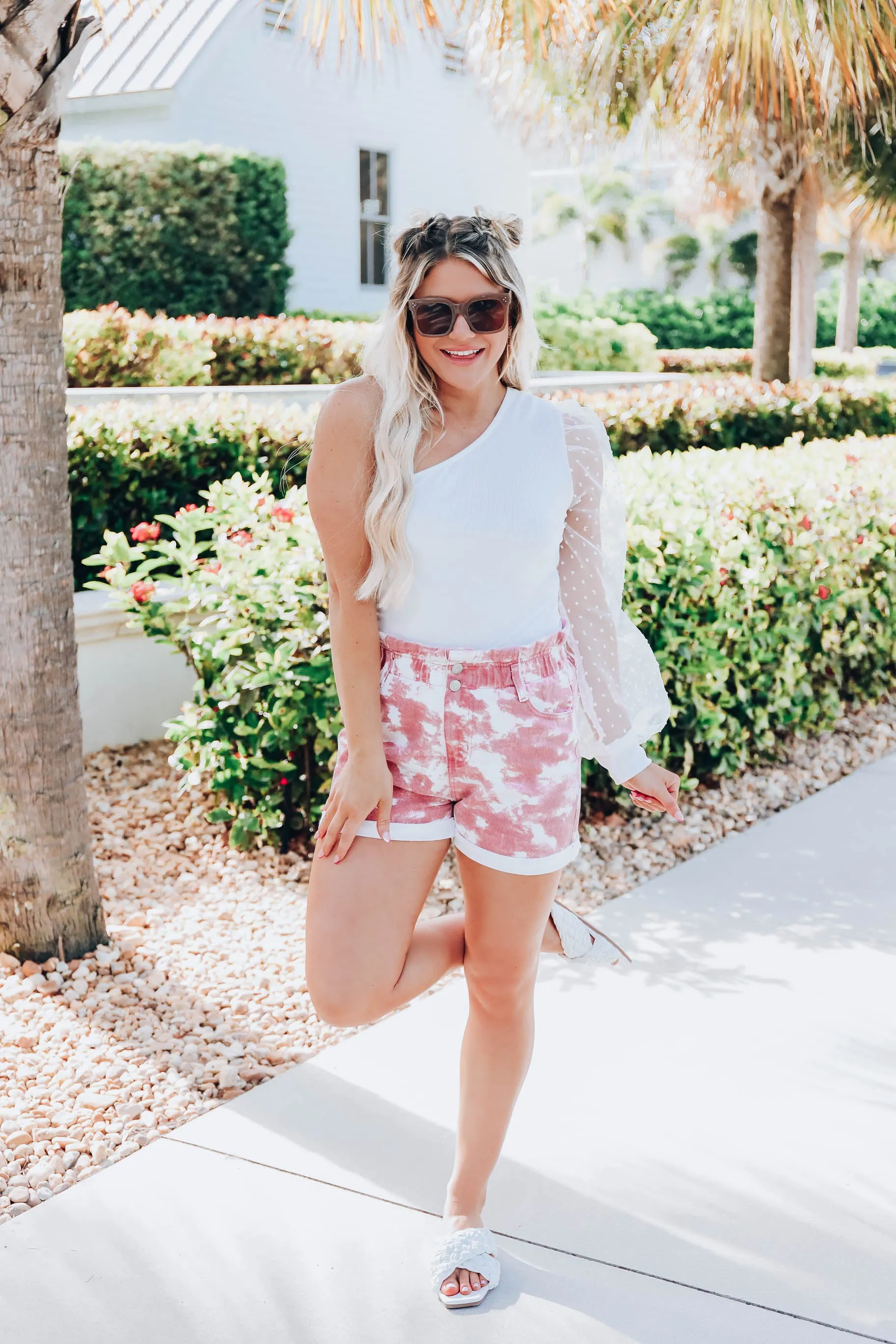 SoCal Acid Wash Denim Shorts