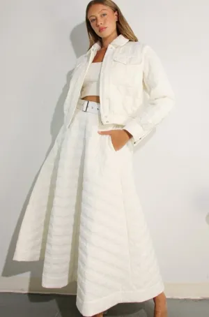 Sofia Quilted Jacket and Skirt Set