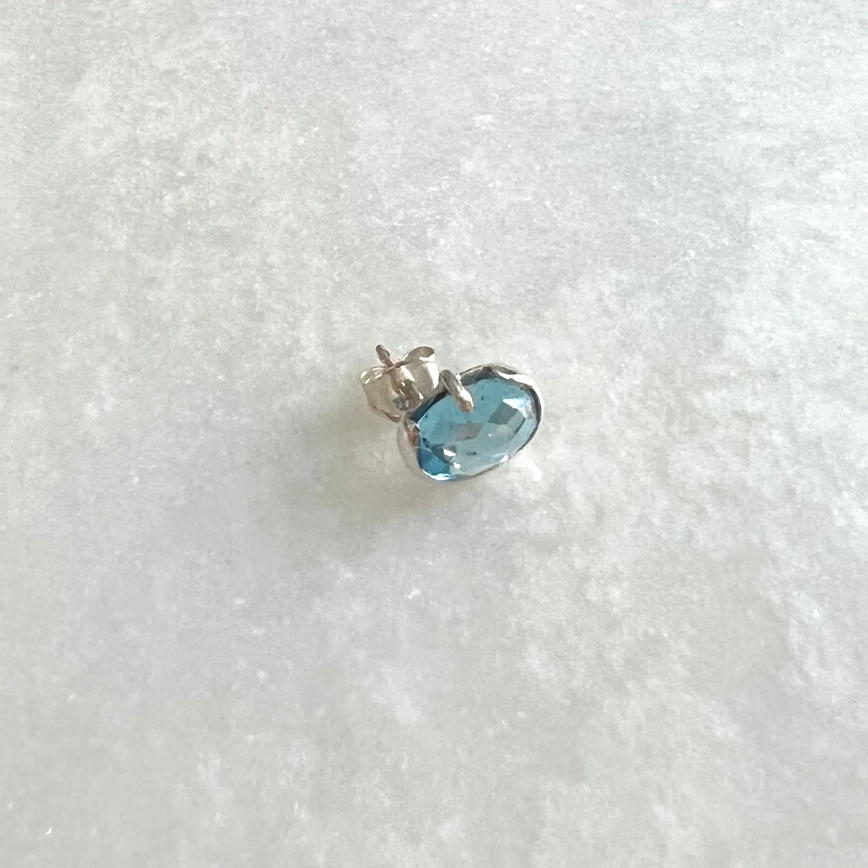 Solo London Blue Topaz Stud