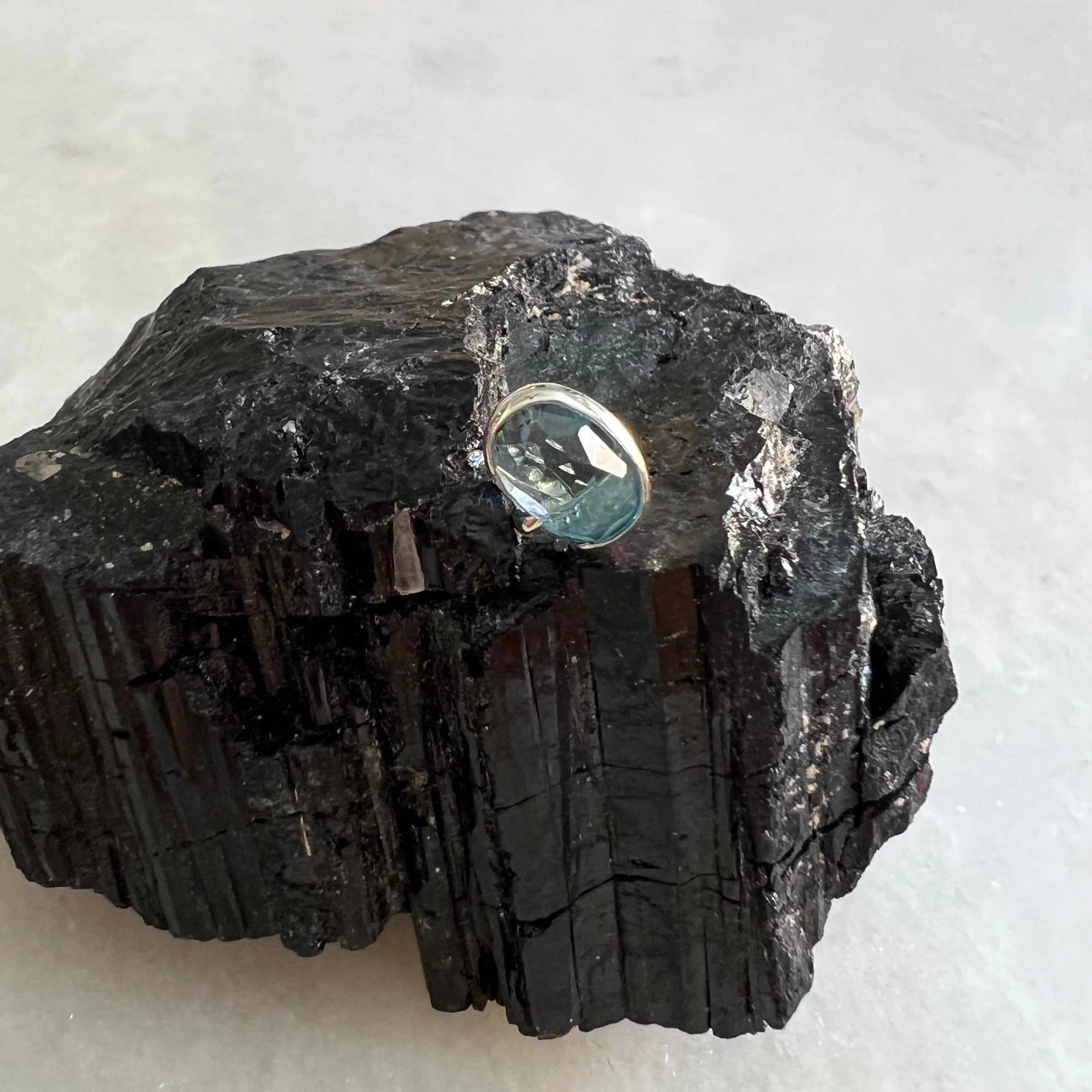Solo London Blue Topaz Stud
