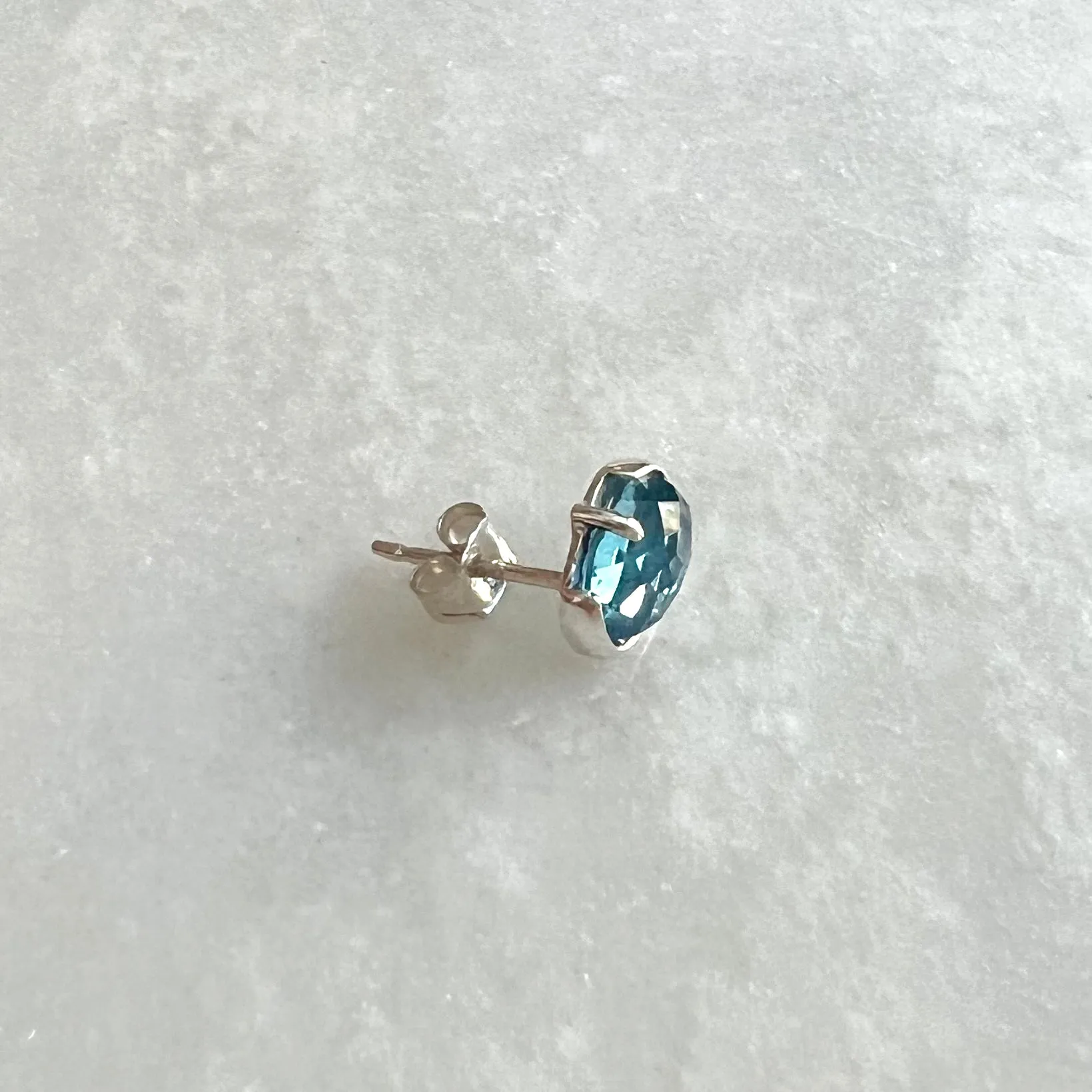 Solo London Blue Topaz Stud