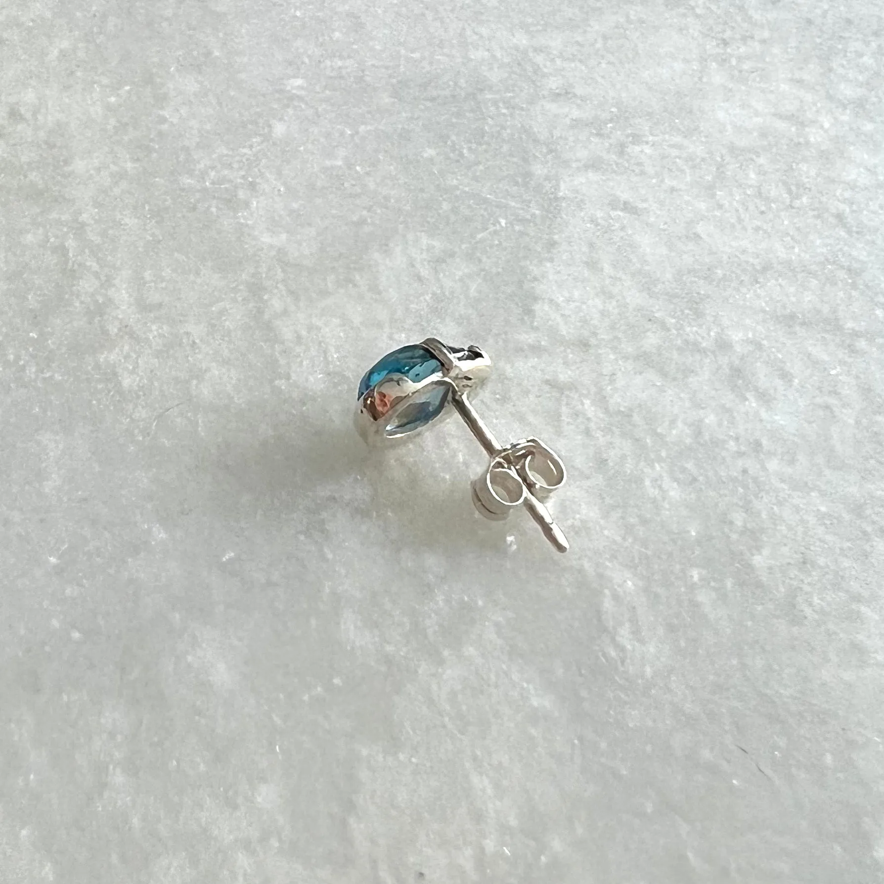 Solo London Blue Topaz Stud