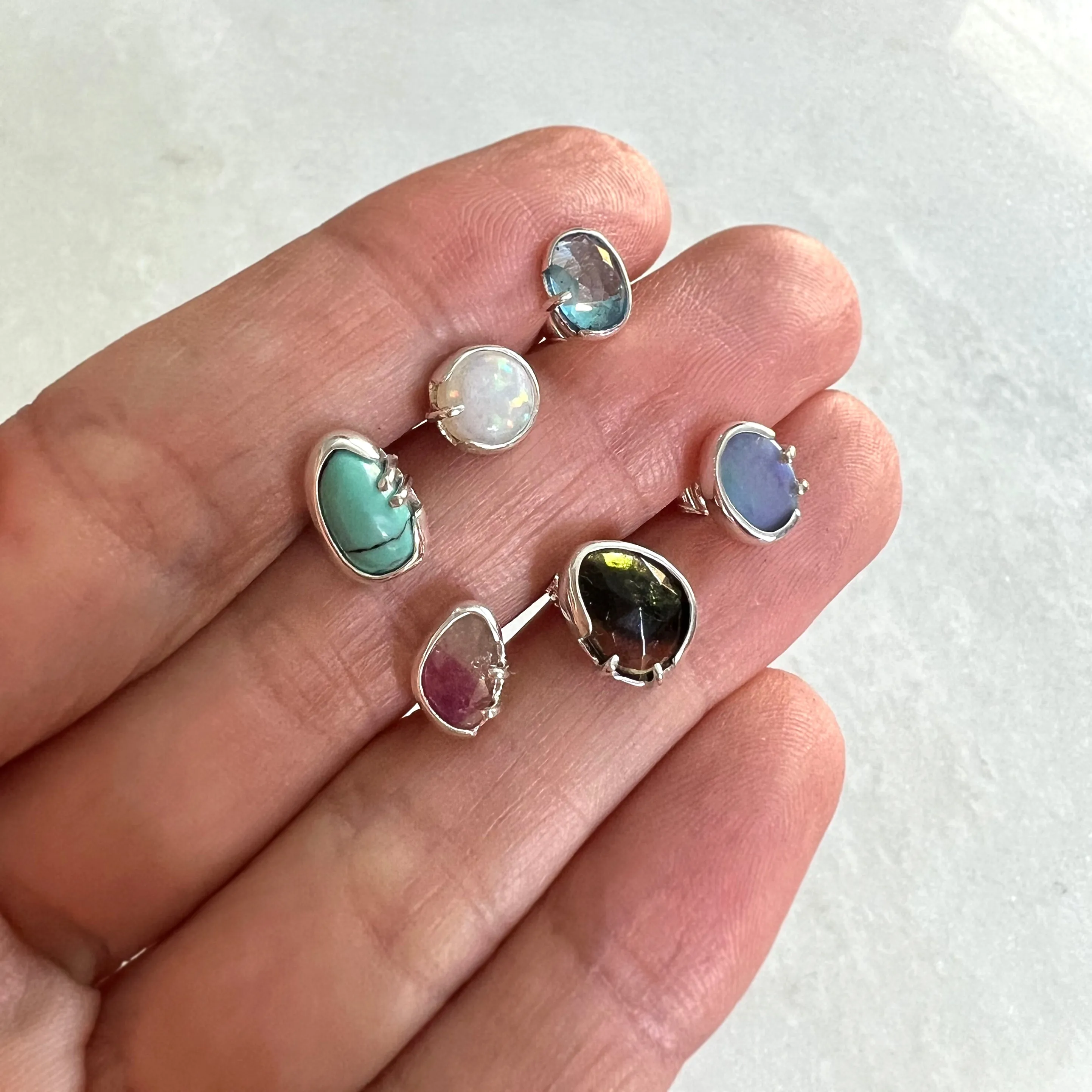 Solo London Blue Topaz Stud