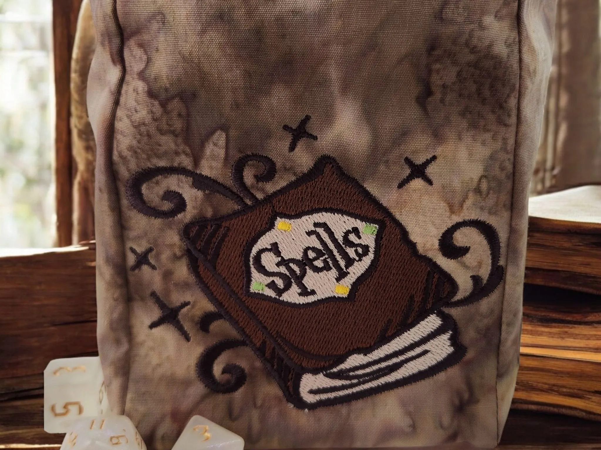 Spell book dice bag/Extra large