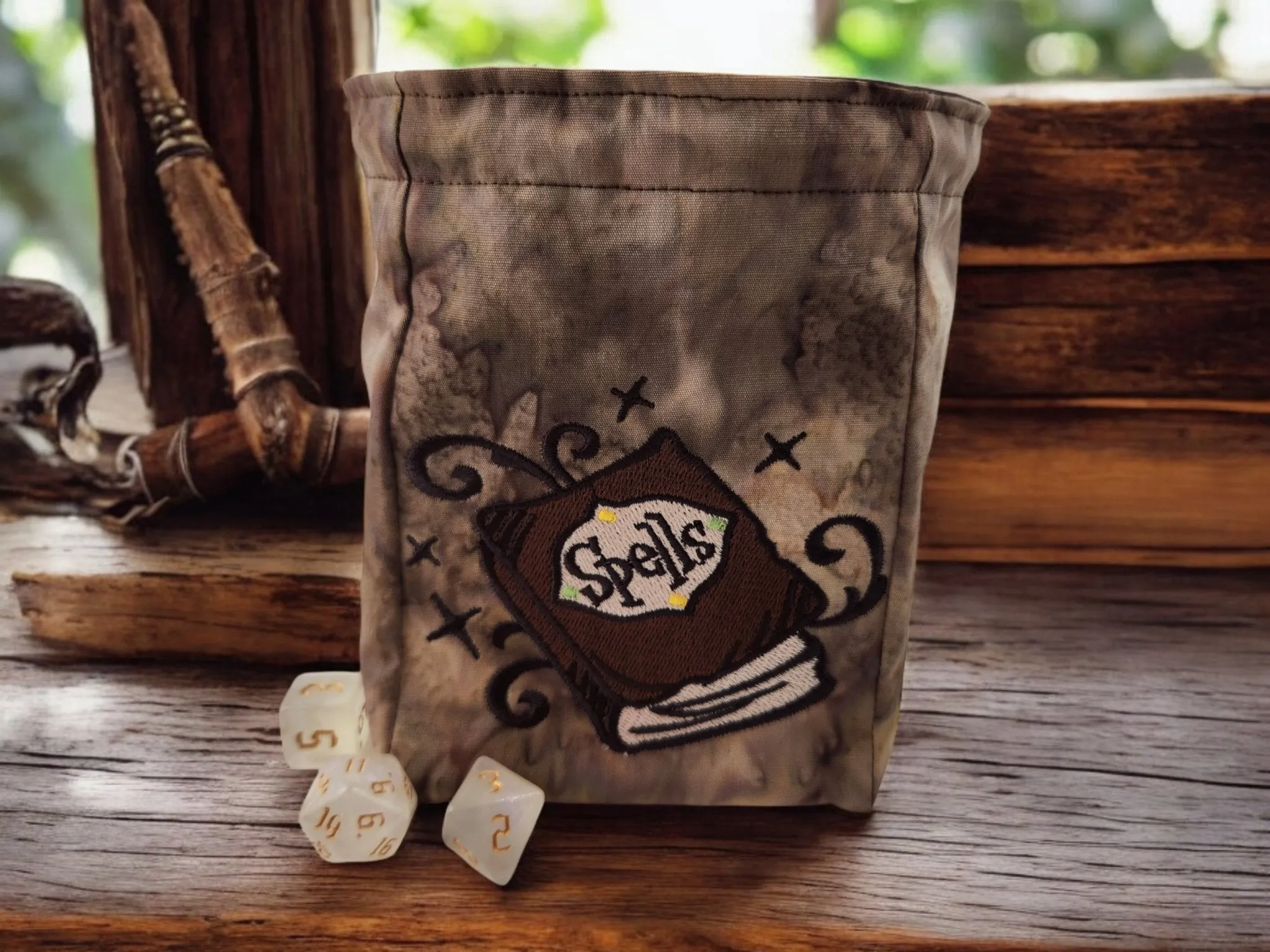 Spell book dice bag/Extra large