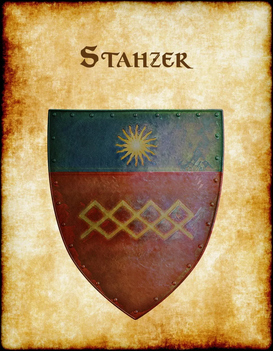 Stahzer Old Heraldry of Greyhawk Anna Meyer Cartography Canvas Art Print