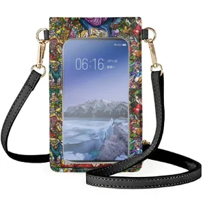 Stained Glass Alice Phone Crossbody Bag