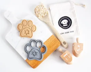 Star of David Paw Shaped Cookie Cutter- Hanukkah Dog Cookie Cutter