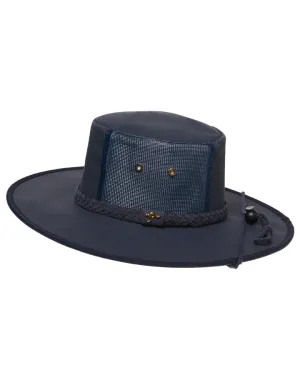 Statesman Sea Breeze 4 Part Canvas Hat Navy