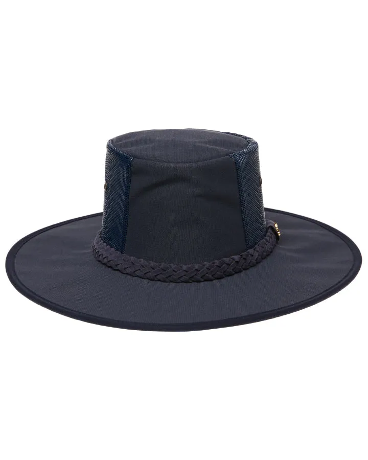 Statesman Sea Breeze 4 Part Canvas Hat Navy