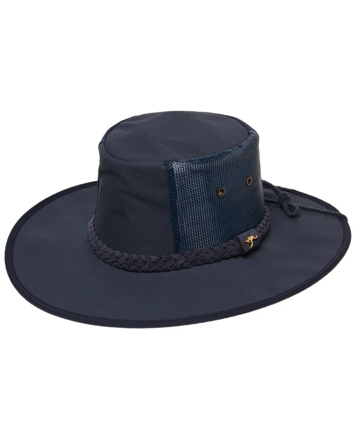 Statesman Sea Breeze 4 Part Canvas Hat Navy