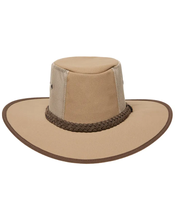 Statesman Sea Breeze 4 Part Canvas Hat Sand