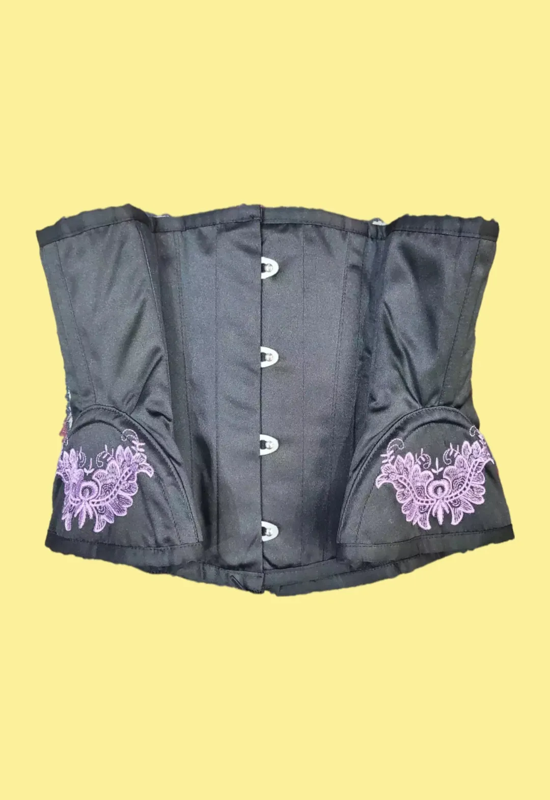 Steel Boned Waist Corset With Hip Panels
