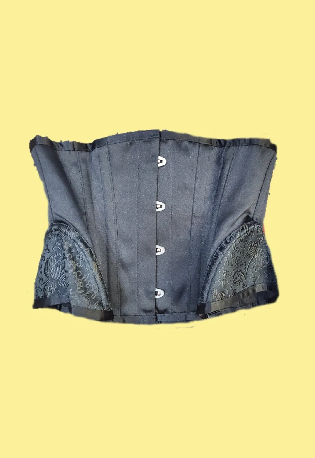 Steel Boned Waist Corset With Hip Panels