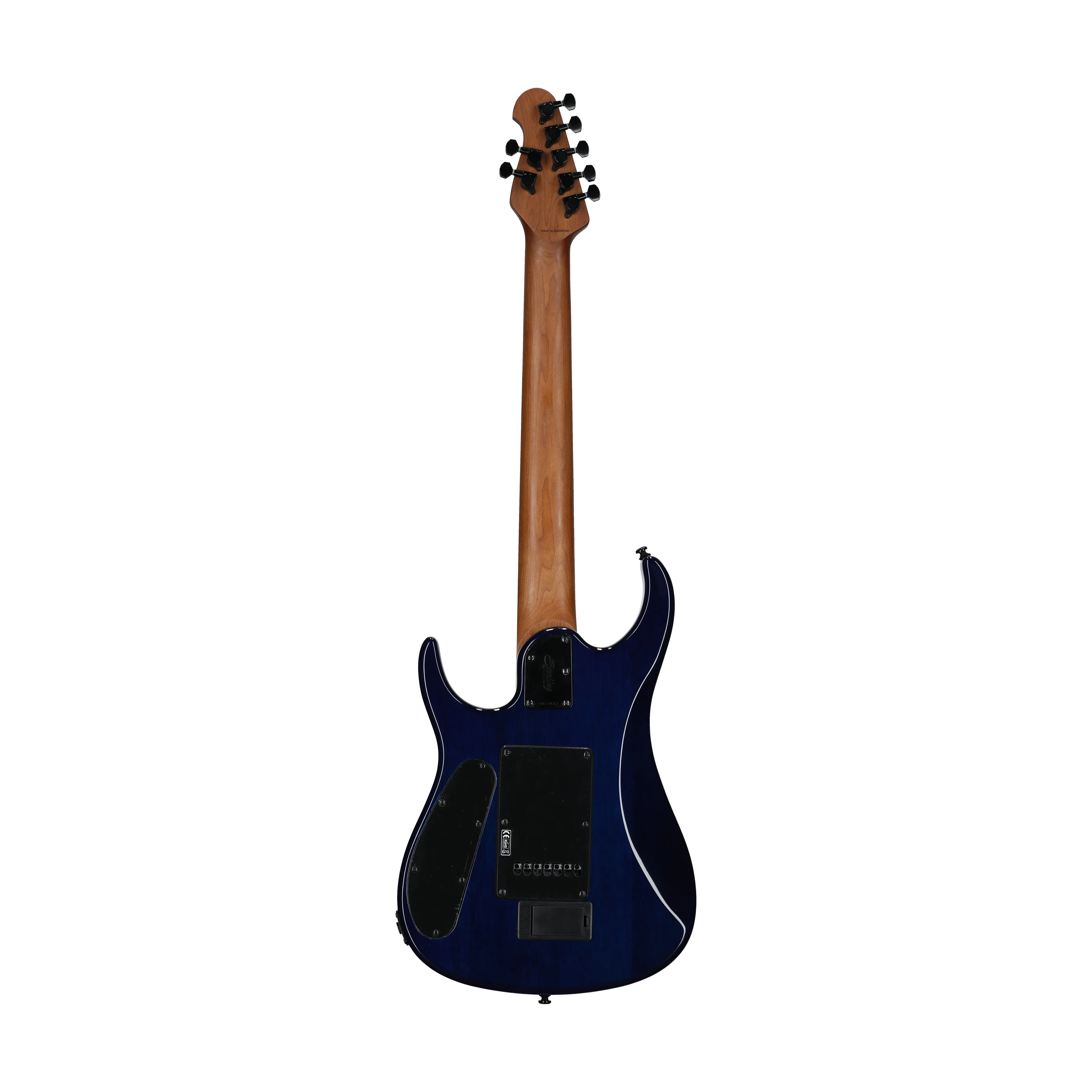 Sterling by Music Man JP157DQM John Petrucci Signature 7-string Electric Guitar, Cerulean Paradise