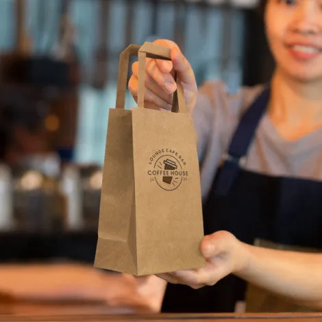 Stock Small Flat Handle Paper Bag Portrait (SKP-25T)