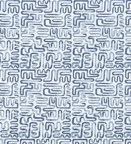 Straight Modern Valance in Indigo Blue and White Print, Custom Made, Fully Lined, 100% Cotton,  Custom Made Modern Kitchen Valance, Bay Window Treatments
