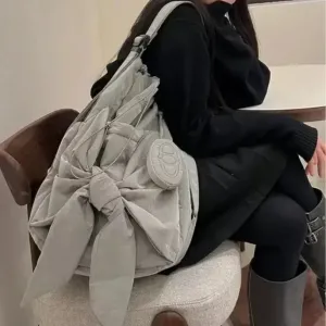 Stylish Drawstring Backpack for Women: High-Capacity & Fashionable Nylon