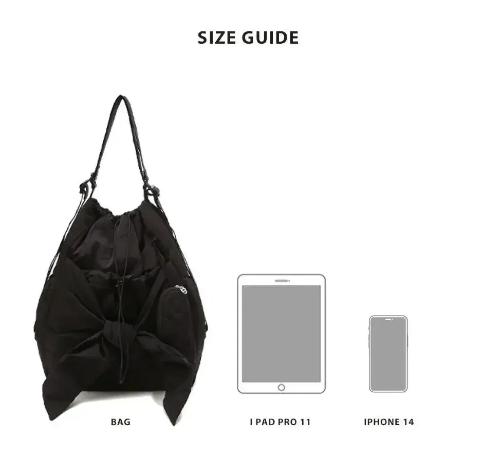 Stylish Drawstring Backpack for Women: High-Capacity & Fashionable Nylon